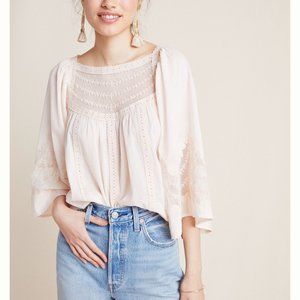 Anthropologie Blush Blouse